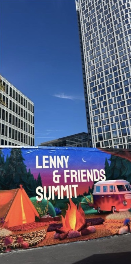 The colorful Summit mural outside the venue